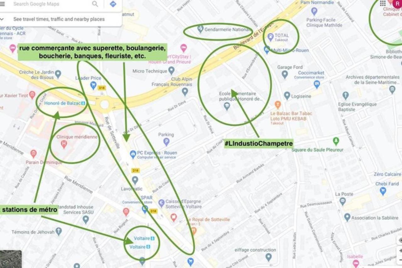 #Lindustriochampetre Free Parking, Bien Situe, Spacieux, Proche Clinique Rouen Dış mekan fotoğraf